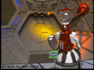 MST3K bot Tom Servo (voiced by Kevin Murphy, from episode #211, “First Spaceship on Venus“).