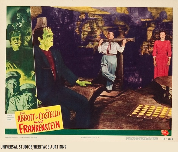 Original_1948_Universal_Studios_Tinted_Photo_Lobby_Card_Glenn_Strange_Lou_Costello_Lenore_Aubert_Abbott_And_Costello_Meet_Frankenstein