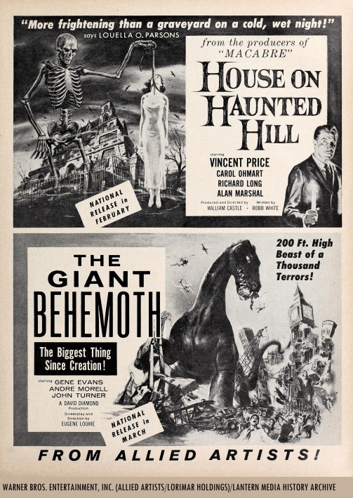 Orig_1959_Allied_Artists_Double_Feature_House_On_Haunted_Hill_Giant_Behemoth